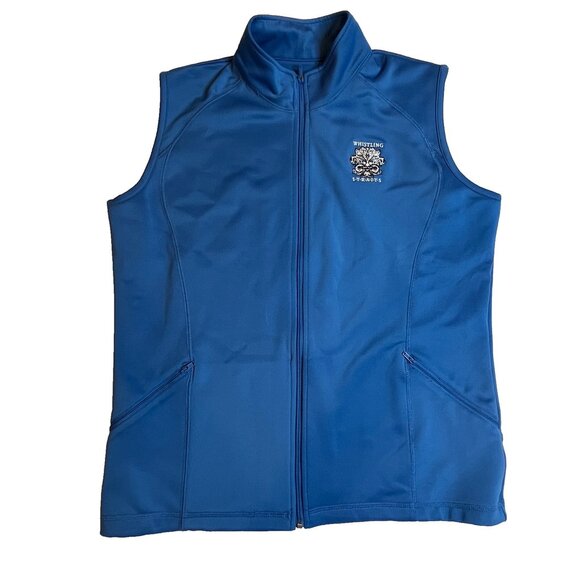 Whistling Straits Mens Golf Vest Blue Softshell Full Zip Size XL PGA Performance